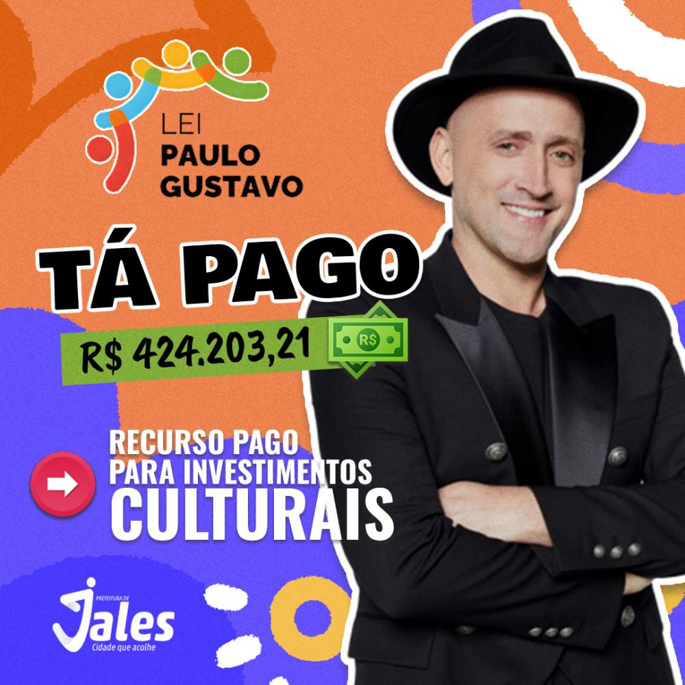 Pagamento dos projetos contemplados com a Lei Paulo Gustavo foi realizado pela Prefeitura