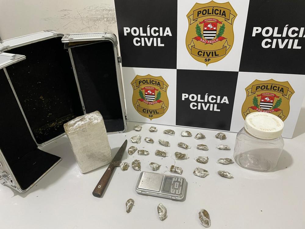 Polícia Civil prende jovem de 21 anos por tráfico de drogas