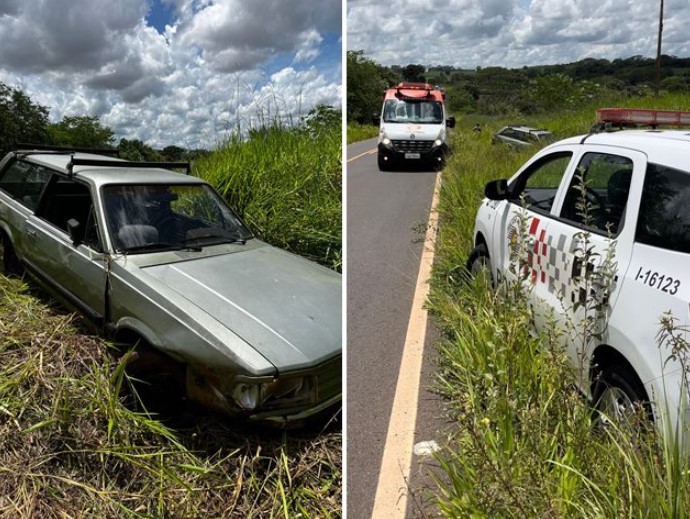 Família sai ilesa após acidente na Carlos Gandolfi em Fernandópolis