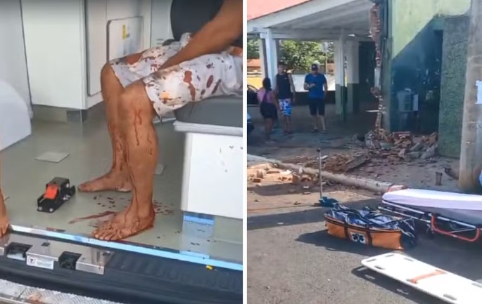 Casal é atropelado após motorista invadir bar com veículo 