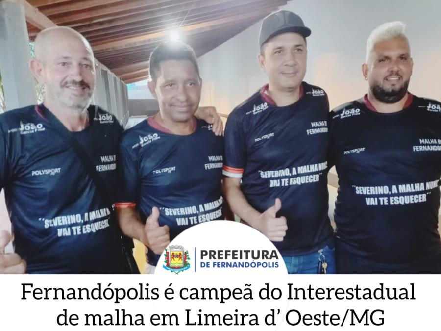 Fernandópolis é campeã do Interestadual de malha em MG 