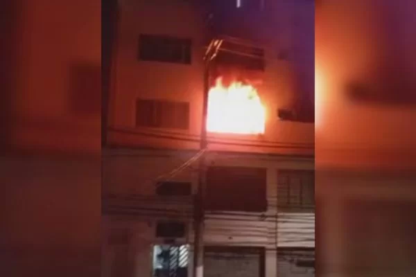 Briga de casal termina com incêndio em apartamento e deixa 5 feridos