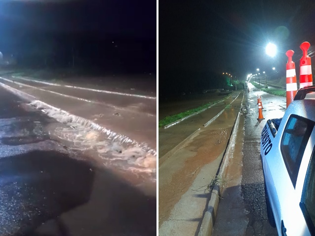 Represa do Beira Rio transborda na madrugada de quarta-feira 