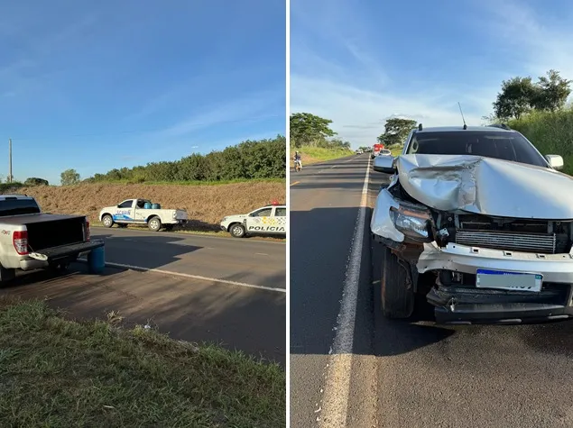 Colisão na Percy Semeghini em Ouroeste deixa uma vítima leve