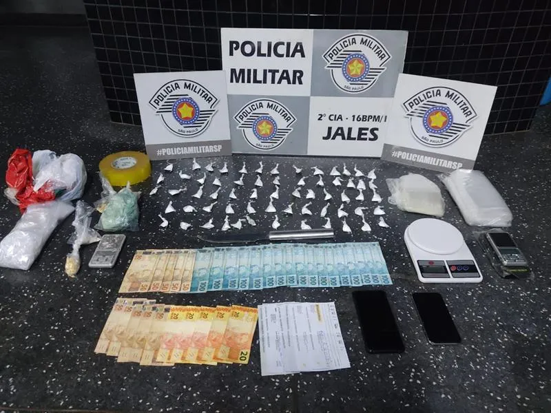 Suspeito de tráfico são presos em Operação da PM em Jales 