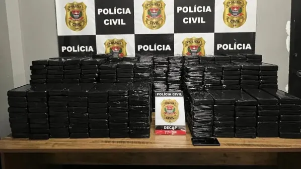 Polícia apreende 450 kg de cocaína em Rubinéia que iriam à Cracolândia