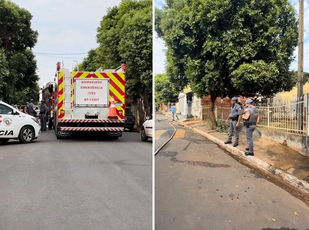 Incêndio em residência mobiliza Bombeiros e SAMU em Estrela d’Oeste