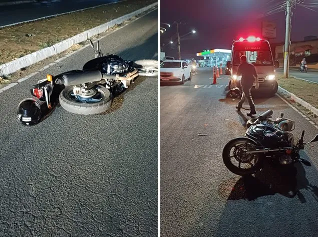 Motociclista fica ferido após queda de moto em Fernandópolis