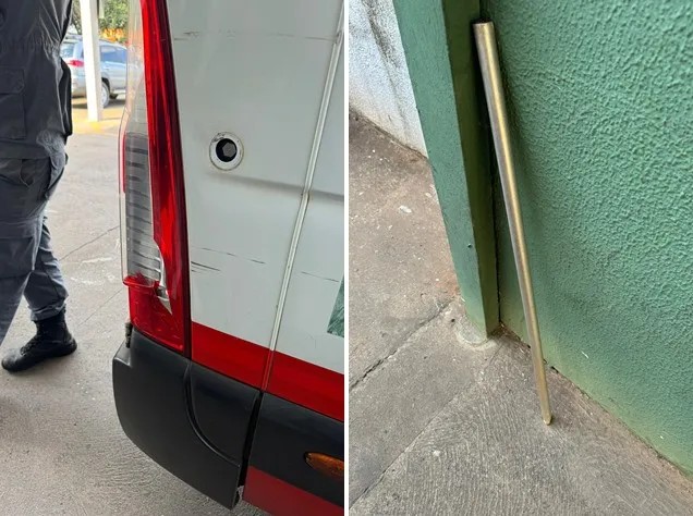 Garoto de 12 anos em surto quebra viatura do SAMU em Fernandópolis