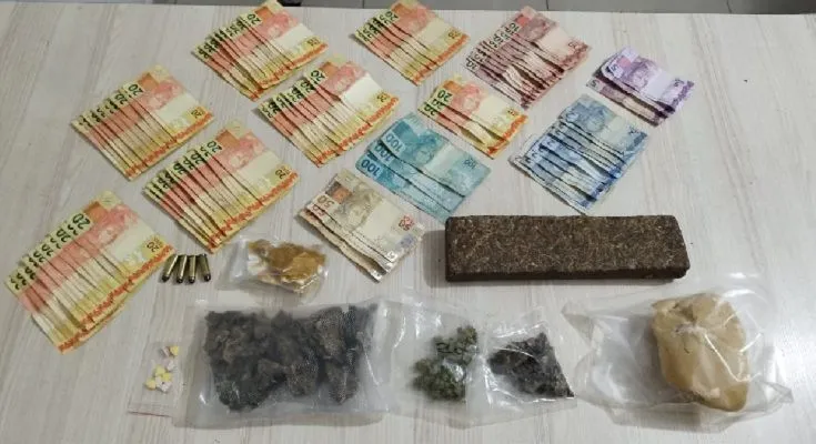Homem é preso com R$ 100 mil em drogas de alta potência