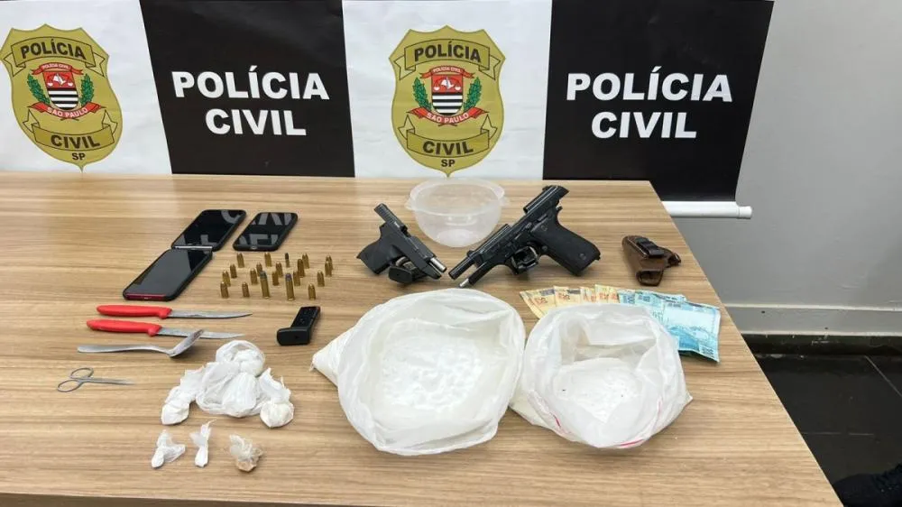 Dise prende casal com drogas e armas em Fernandópolis