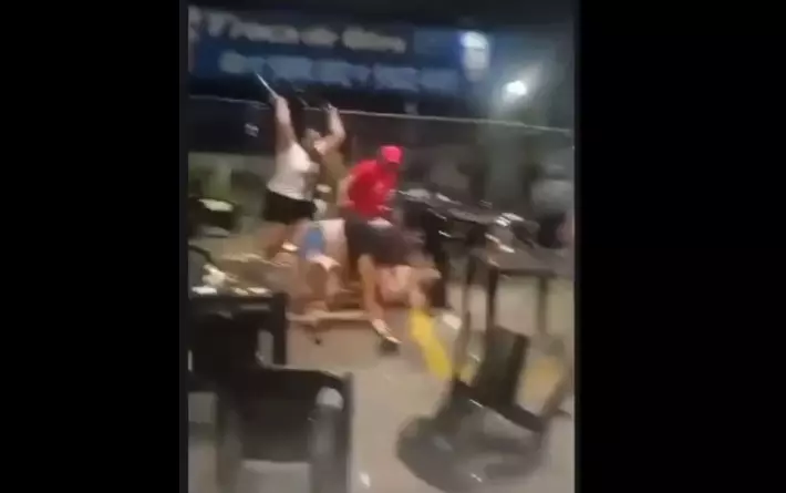 Posto de combustível vira palco de pancadaria em Fernandópolis