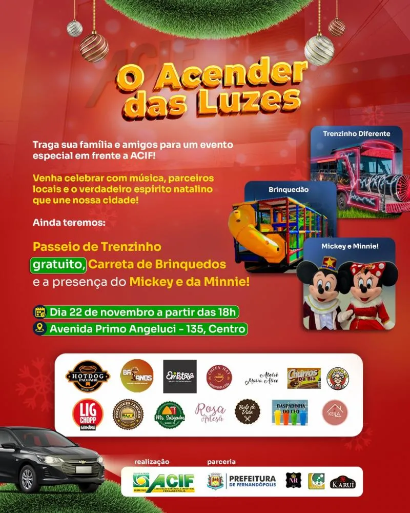 ACIF promove ‘Acender das Luzes” na noite desta sexta, 22 