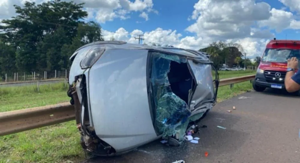 Acidente deixa jovem ferido na Euclides da Cunha em Fernandópolis