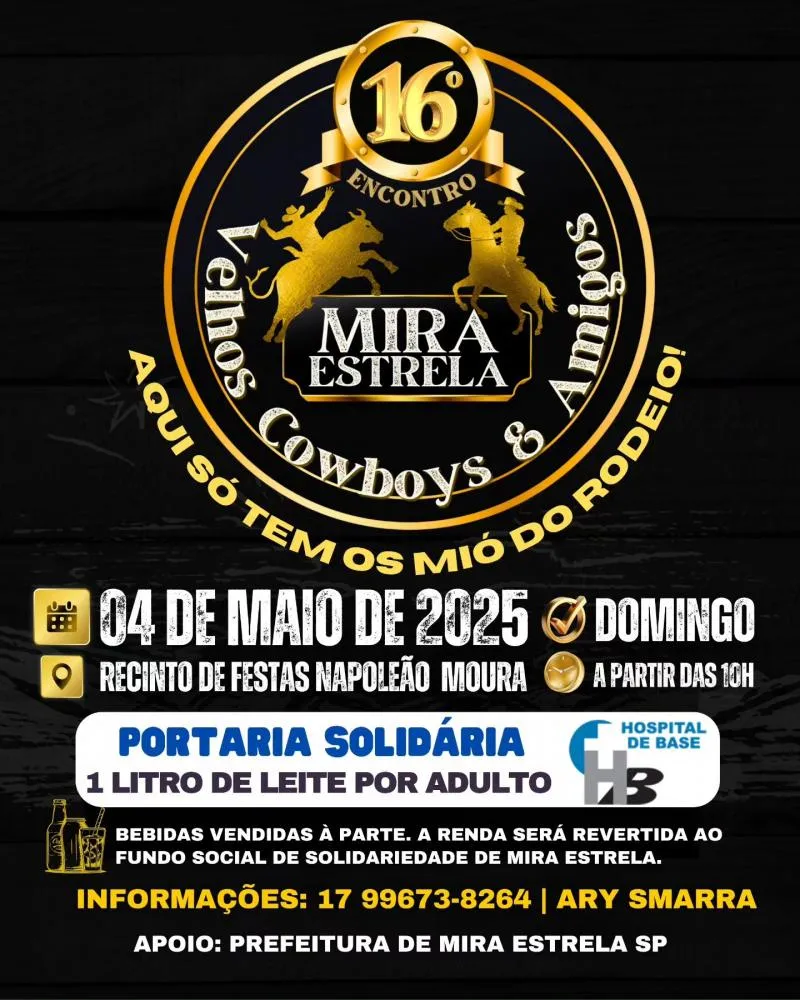 Mira Estrela se prepara para o 16° Encontro dos Velhos Cowboys & Amigos