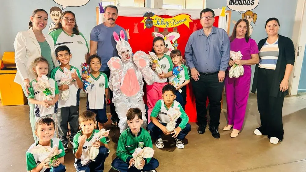 Prefeitura de Pedranópolis distribui ovos de Páscoa nas escolas municipais e reforça compromisso com a educação municipal