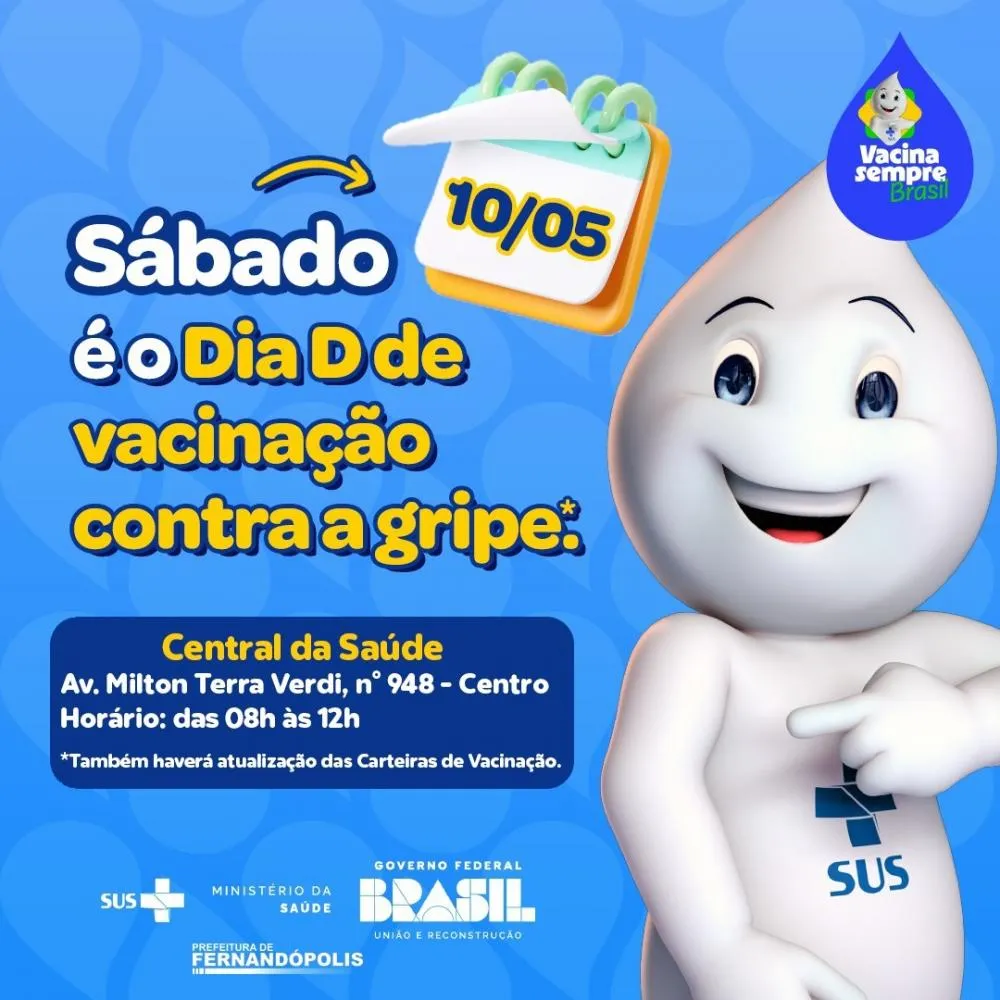Central da Saúde promove “Dia D” de vacinação 