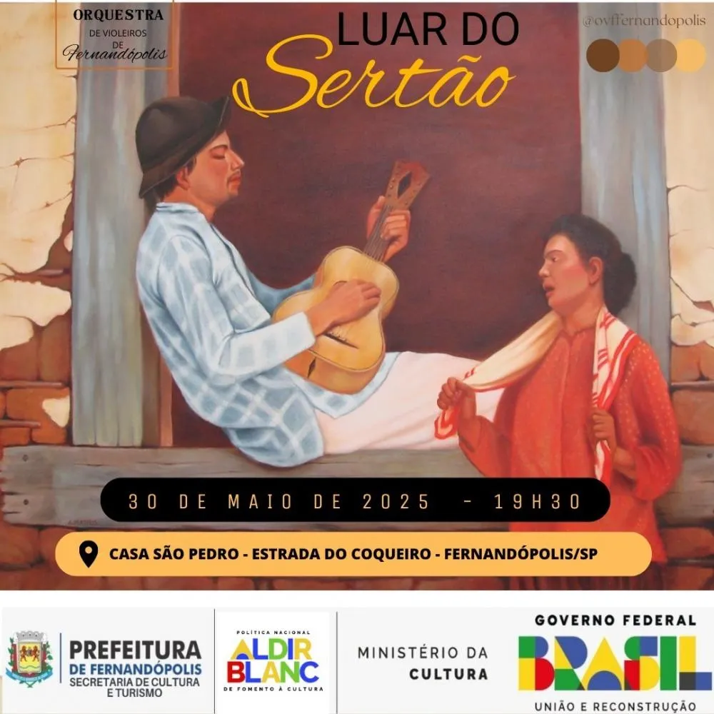 Fernandópolis se prepara para noite de encanto com o espetáculo “Luar do Sertão” 