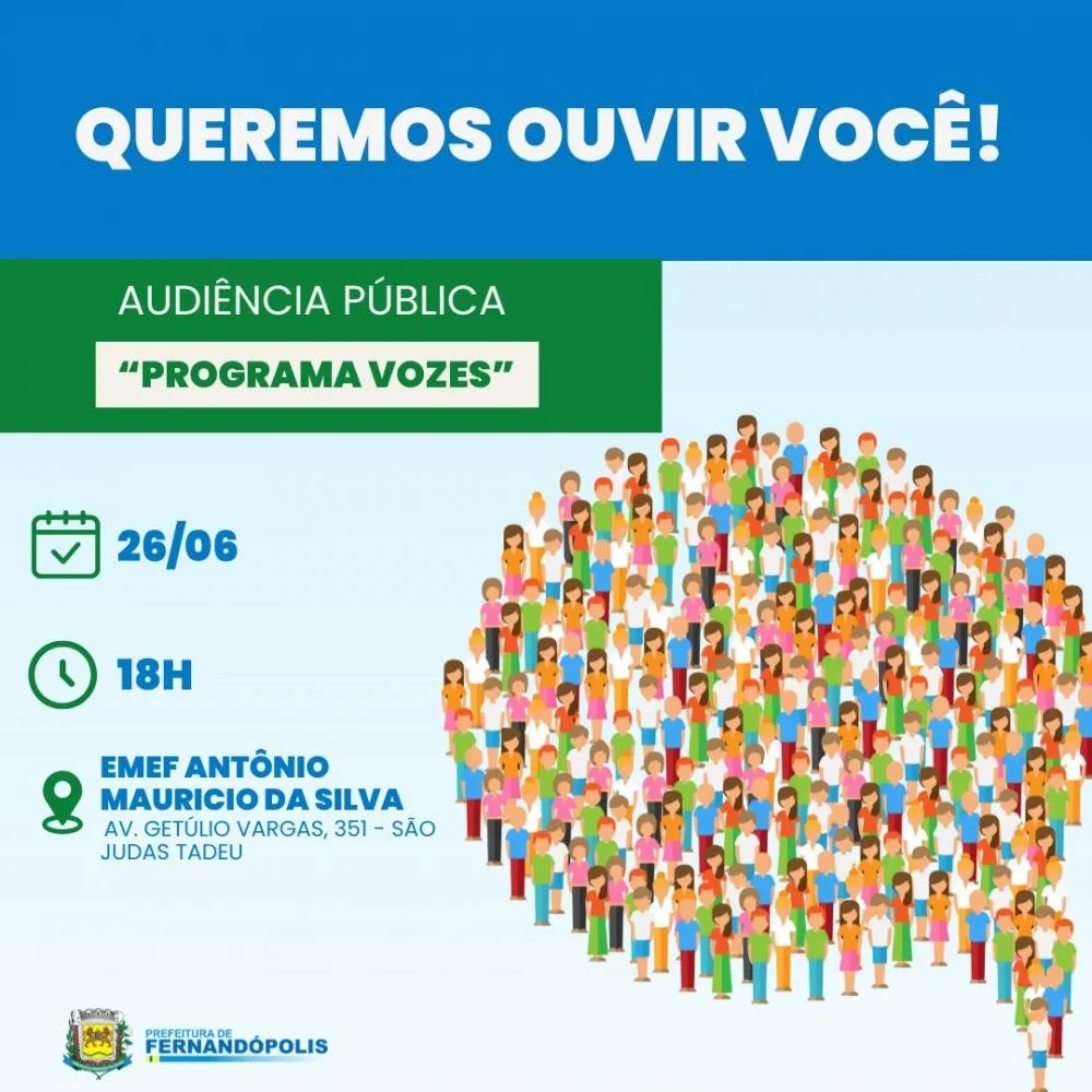 Secretaria de Planejamento define data e local de 2ª Audiência Pública