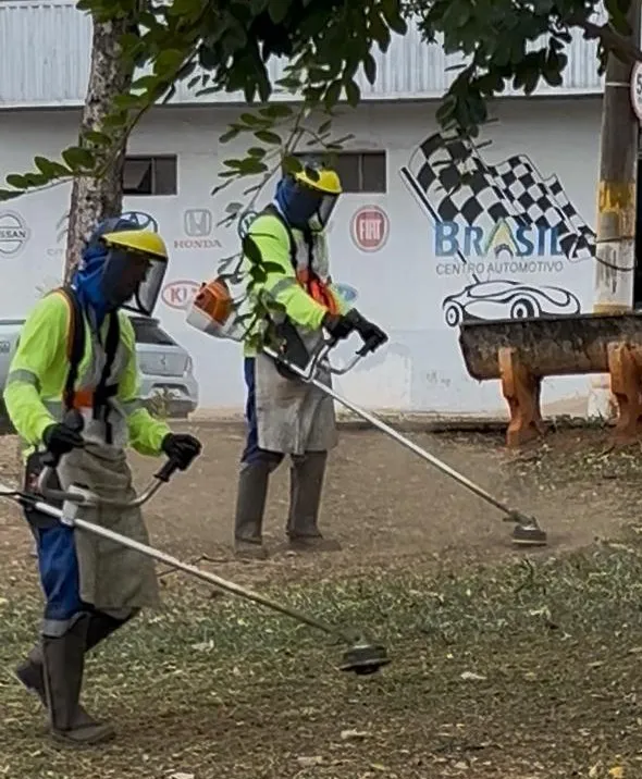 Empresa terceirizada inicia serviço de roçagem no perímetro urbano 