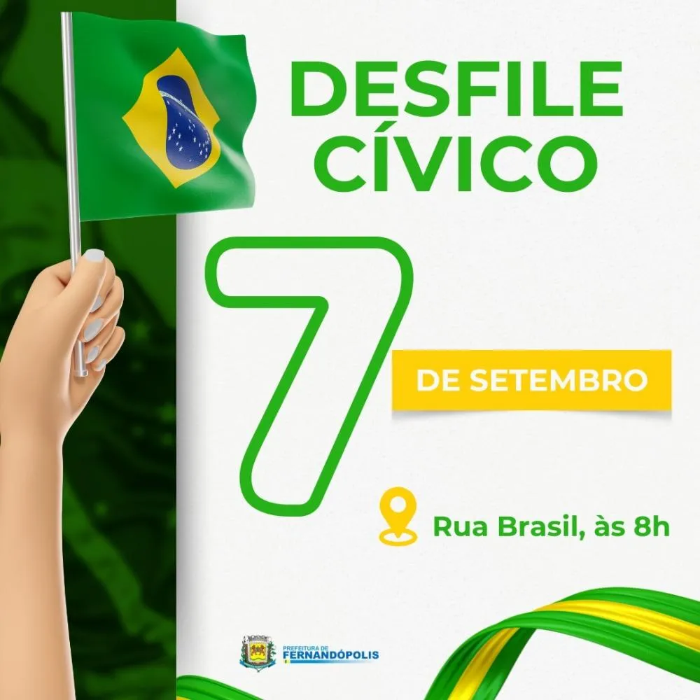 Prefeitura define tema e local do desfile de 7 de Setembro