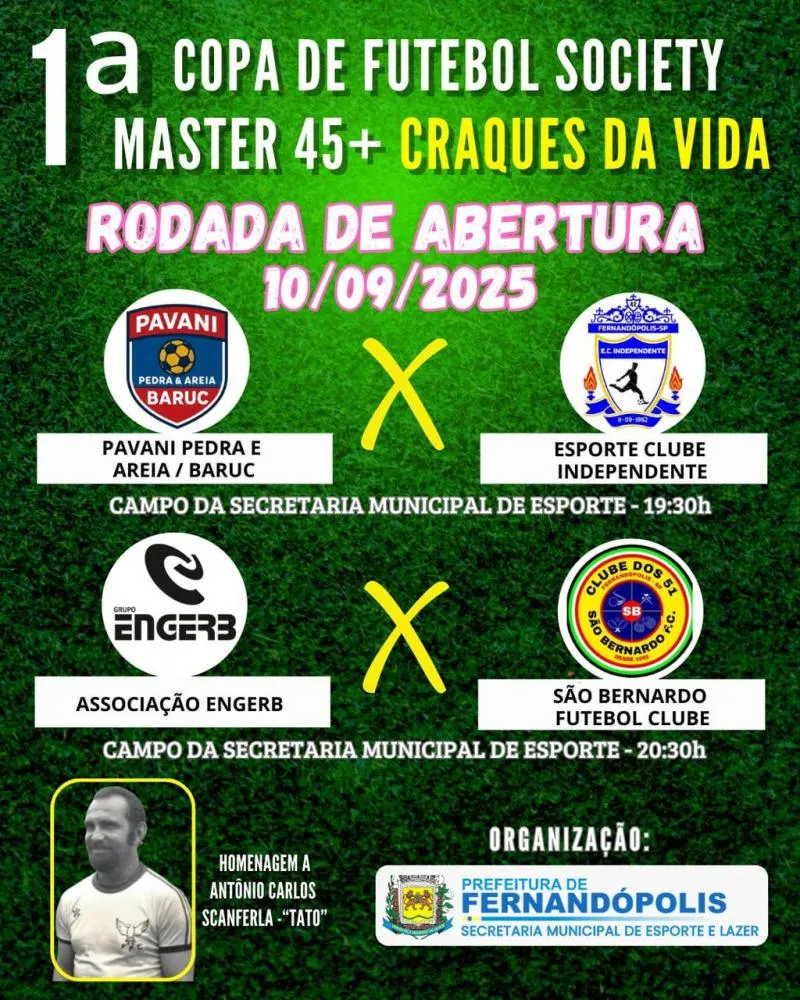 Craques da Vida: congresso técnico abre oficialmente a 1ª Copa Society Master 45+ 