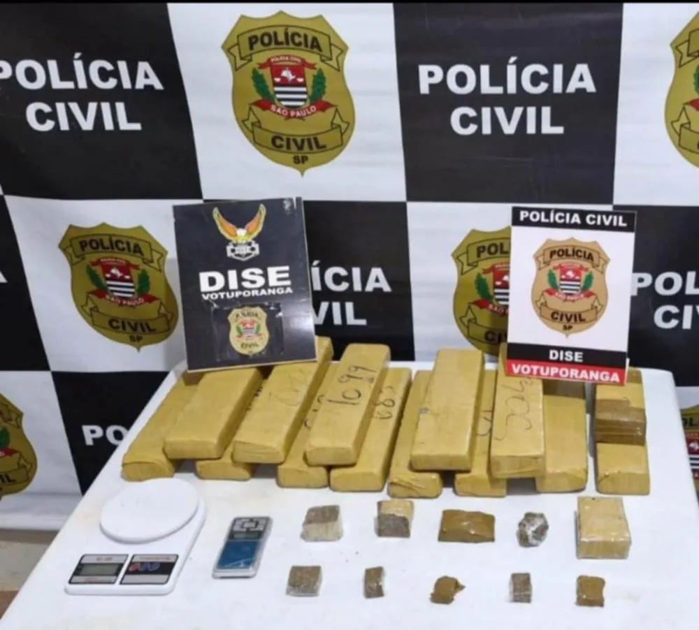 DISE de Votuporanga prende homem com 13,5 kg de maconha em ação no bairro Pozzobom