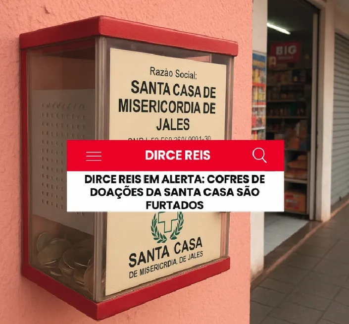Furto de cofres de doações da Santa Casa de Jales mobiliza Polícia Civil em Dirce Reis