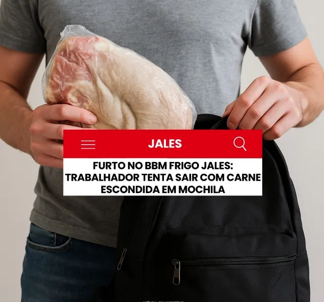 Funcionário é flagrado furtando carne em frigorífico de Jales