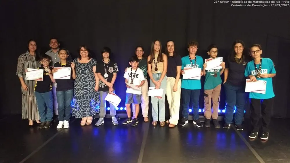 Alunos da rede municipal de Santa Fé do Sul conquistam premiação na Olimpíada Regional de Matemática 