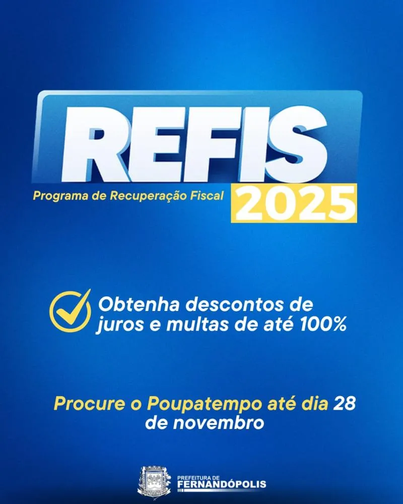 Secretaria da Fazenda alerta sobre prazo de adesão ao REFIS 