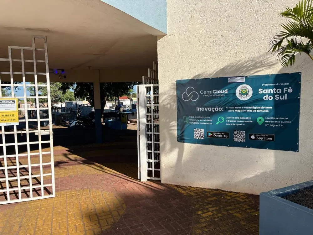 Santa Fé do Sul reforça uso do aplicativo CemiCloud para facilitar localização de túmulos no Dia de Finados 