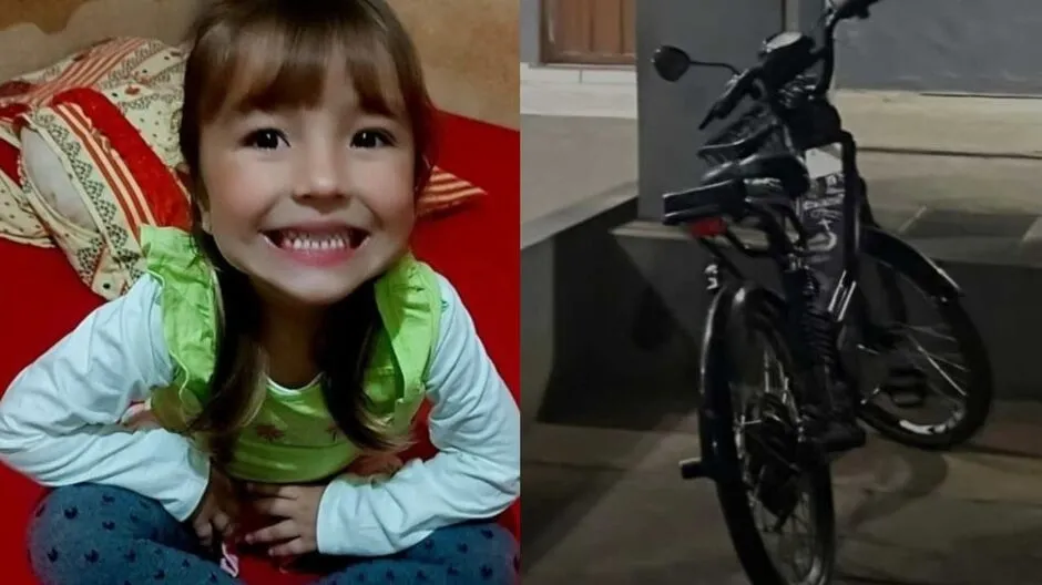 Menina de 3 anos morre após ser atropelada por bicicleta elétrica em Paranaíba