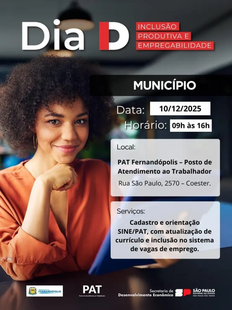 Prefeitura realiza Dia D de empregabilidade 