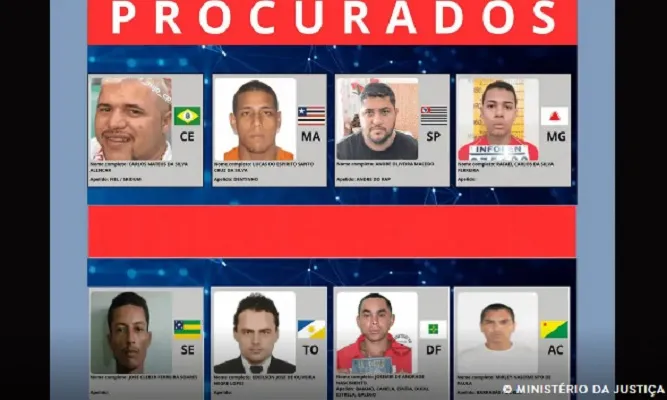 Ministério da Justiça lança site com foragidos mais procurados do país