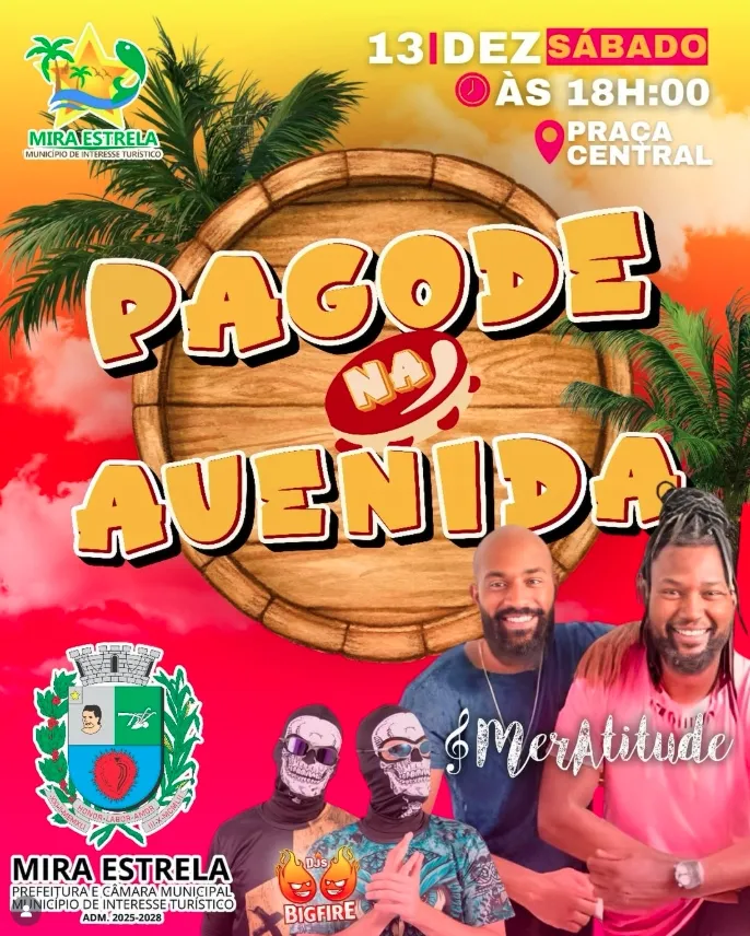 Mira Estrela se prepara para o “Pagode na Avenida” nesta sexta-feira, 13 de dezembro