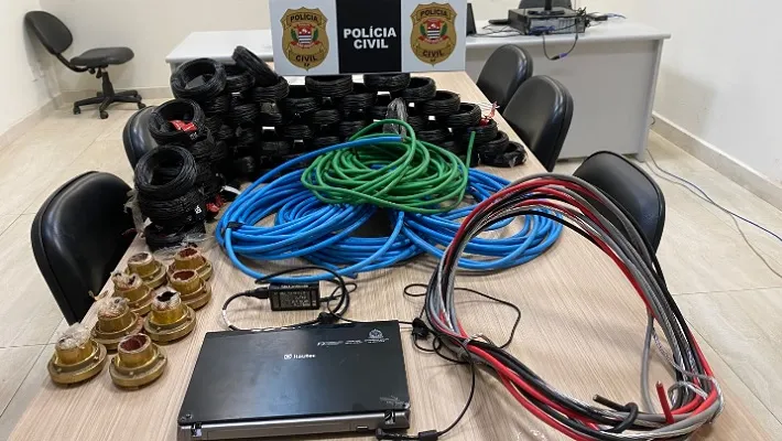 Operação da Polícia Civil mira tráfico e receptação de fios de cobre em Rio Preto