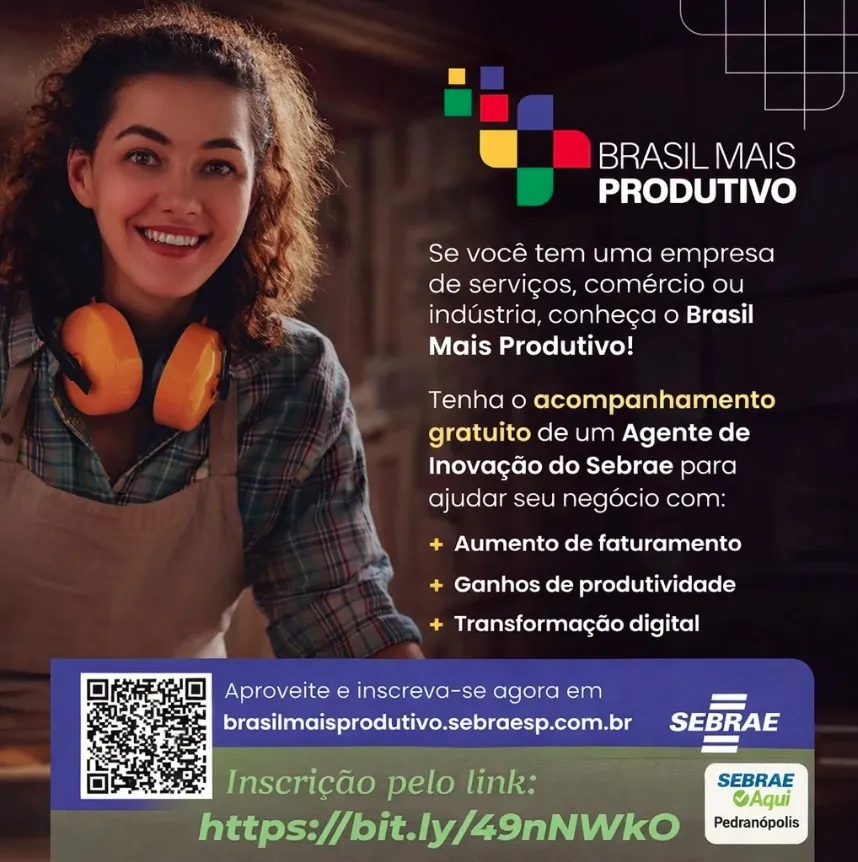Programa Brasil Mais Produtivo oferece acompanhamento gratuito a empresários de Pedranópolis