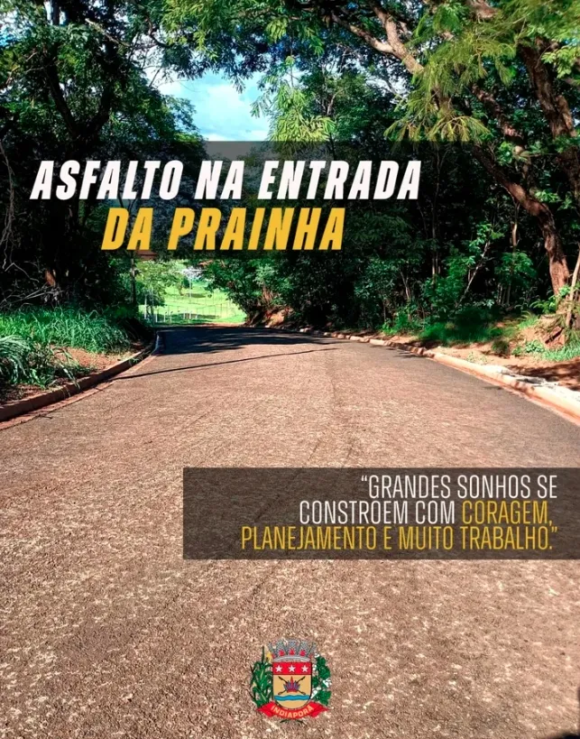 Asfalto na Prainha de Indiaporã marca avanço em acessibilidade e segurança