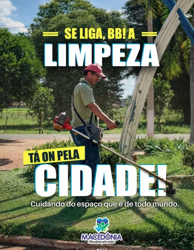 Prefeitura intensifica serviços de limpeza em diversos pontos de Macedônia