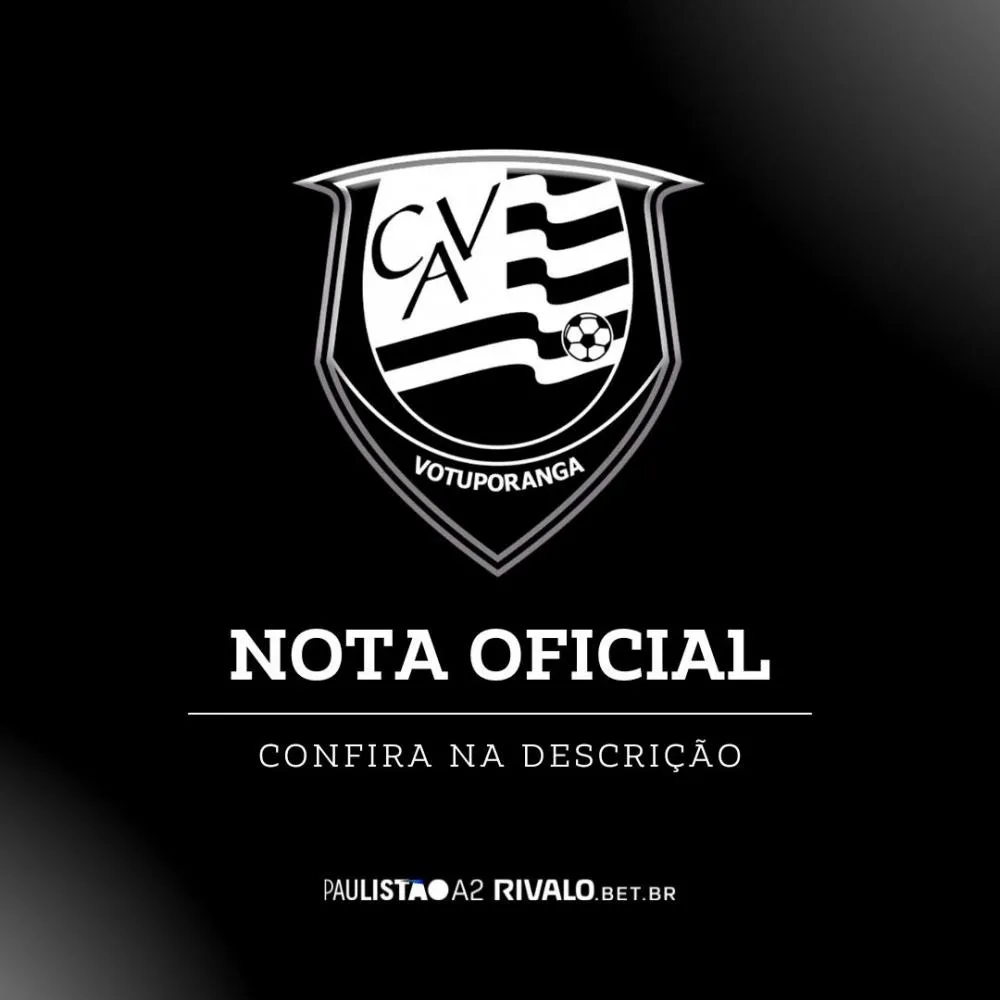 Clube Atlético Votuporanguense anuncia saída do técnico Paulo Roberto após derrota em casa