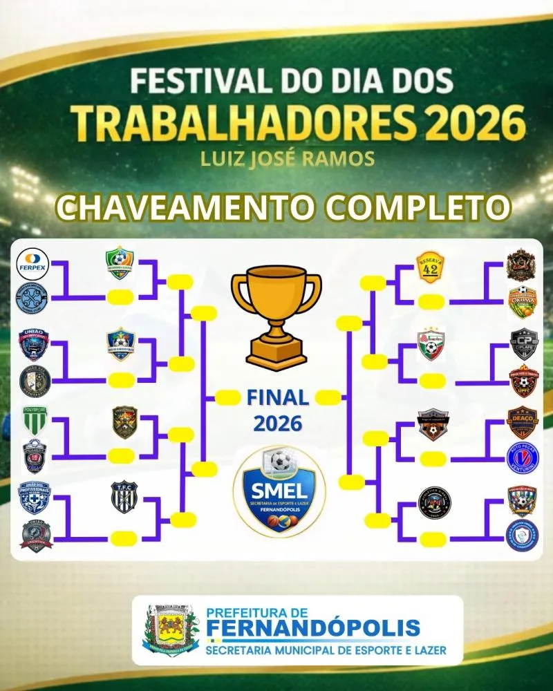 Abertura da Copa do Trabalhador acontece nesta quarta-feira, 18 