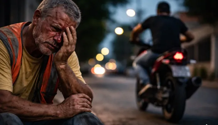 Pedreiro é agredido e tem moto roubada por conhecido após carona