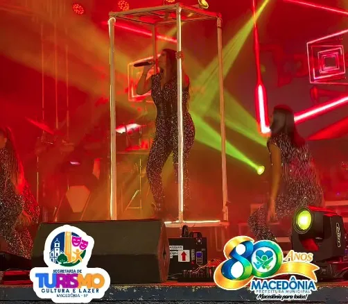 Sábado de Aleluia reúne grande público e anima Macedônia com show na Praça da Matriz