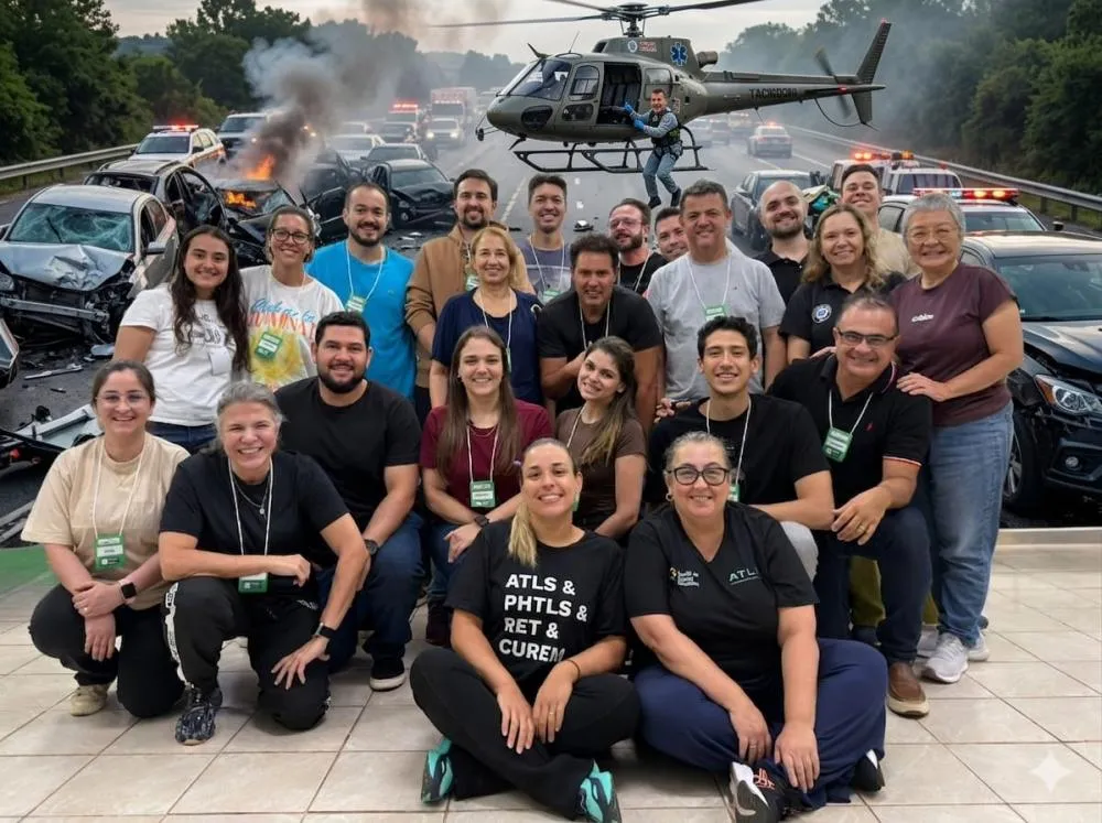Equipe do SAMU participa de capacitação internacional em atendimento a traumas
