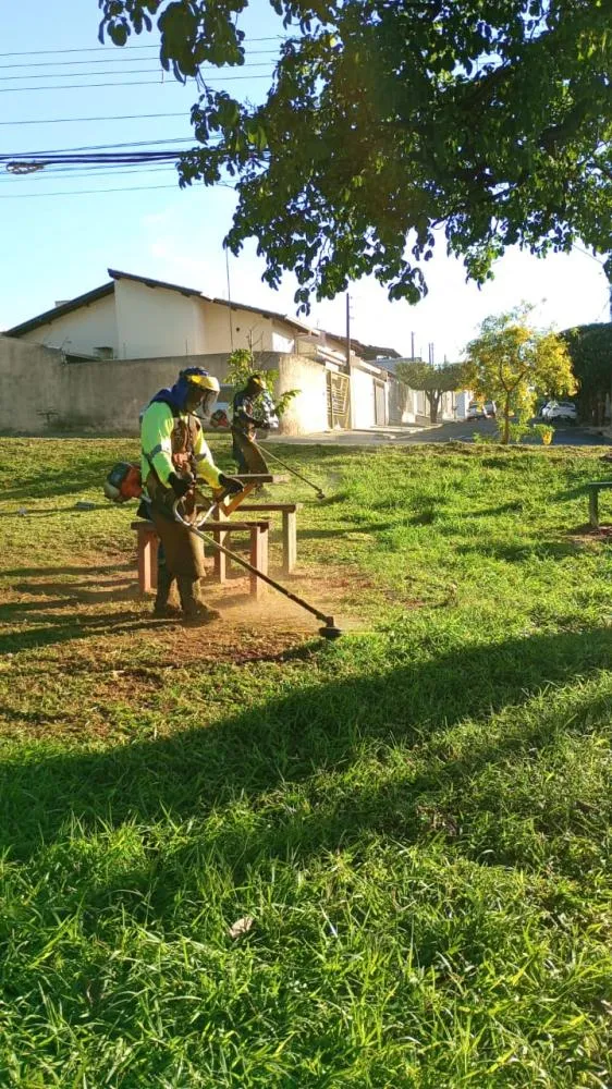 Região do bairro Ana Luiza recebe mutirão de roçagem