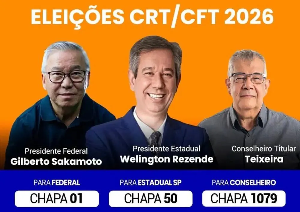 Fernandopolense Sergio Pasqual Teixeira é candidato a conselheiro do CRT-SP