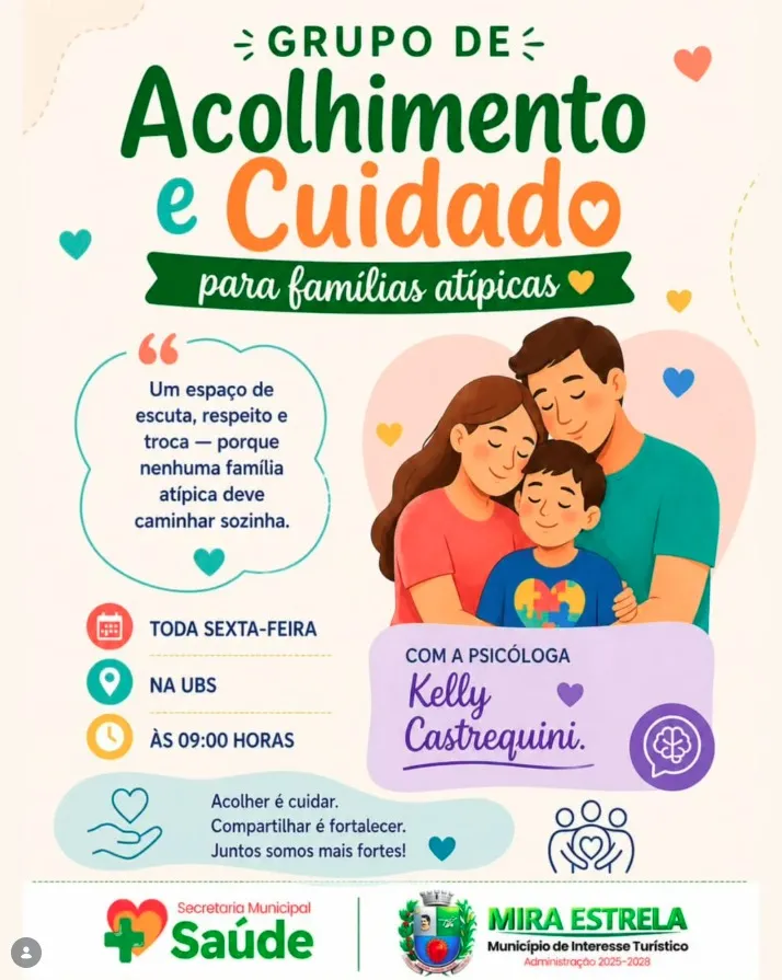 Prefeitura de Mira Estrela cria grupo de acolhimento para famílias atípicas