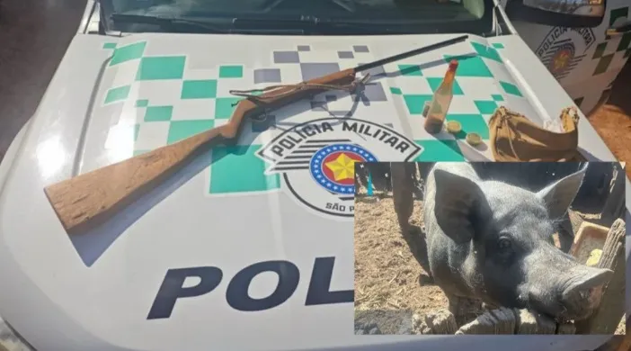 Homem é detido com arma artesanal e multado por criar javaporco em General Salgado