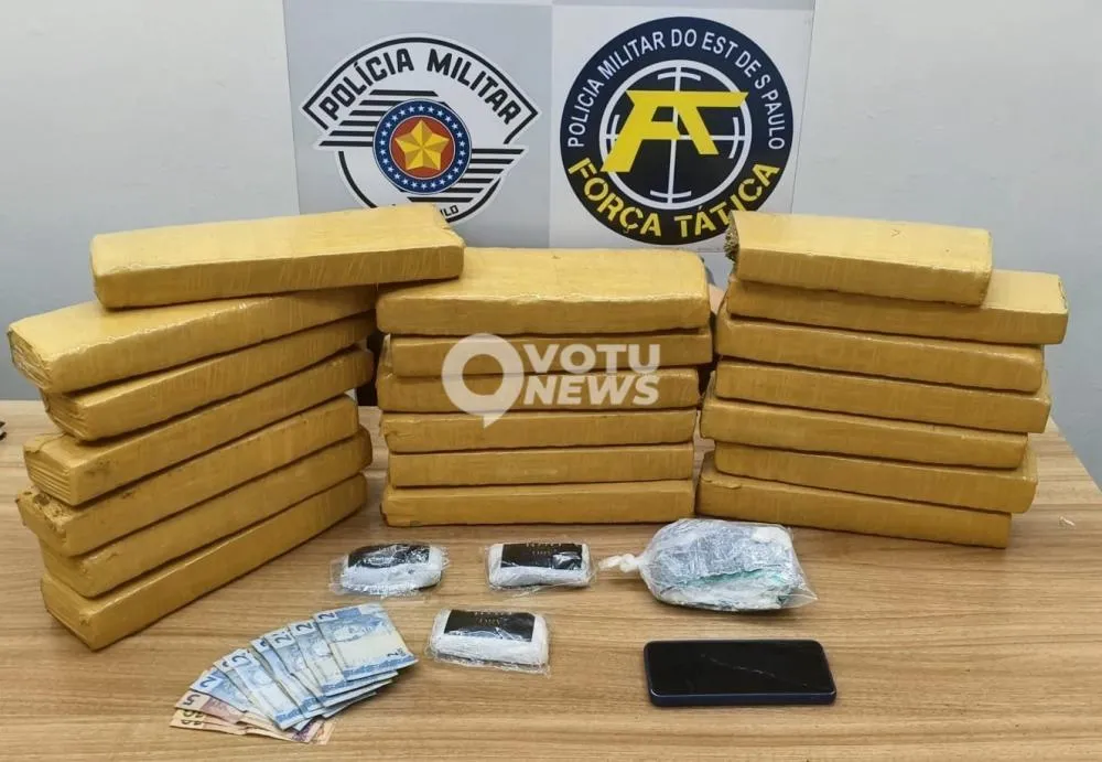 Homem é preso com mais de 20 quilos de drogas após perseguição na Euclides da Cunha
